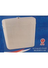 Resim Klozet Üstü Rezervuar Basmalı Tip Beyaz 