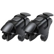 Resim Jw3d-black-2pcs Abs Cep Telefonu Oyun Tetik R11 Pubg Gamepad Joystick Denetleyici Amaç Shooter L1r1 Iphone Uyumlu Android İçin Alaşım Anahtar Düğmesi 