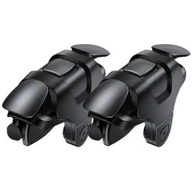 Resim Jw3d-black-2pcs Abs Cep Telefonu Oyun Tetik R11 Pubg Gamepad Joystick Denetleyici Amaç Shooter L1r1 Iphone Uyumlu Android İçin Alaşım Anahtar Düğmesi 