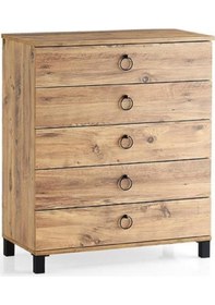 Resim Ekonomik Geniş 5 Çekmeceli Şifonyer 85X45X95Cm (487458655) 