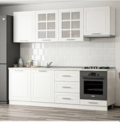 Resim Minar 240 Cm Mebran C Mutfak Dolabı Beyaz 240-Mcb1 Beyaz 