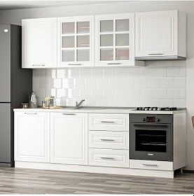 Resim Minar 240 Cm Mebran C Mutfak Dolabı Beyaz 240-Mcb1 Beyaz 