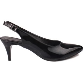 Resim Fitbas 111215 020 Kadın Siyah Rugan Büyük & Küçük Numara Stiletto 