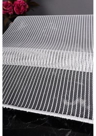 Resim İnci Çizgili Makarna Armür Tül Perde Grz 2118 