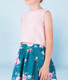 Resim Pembe Kolsuz Kız Çocuk Bluz - 9-10 / Pembe / Savaya 