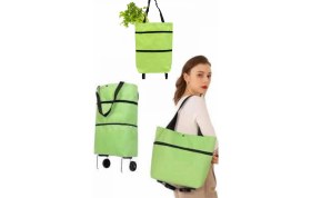 Resim Marsilyan Katlanabilir Tekerlekli Alışveriş Çantası Pratik ve Detaylı Pazar Arabası 