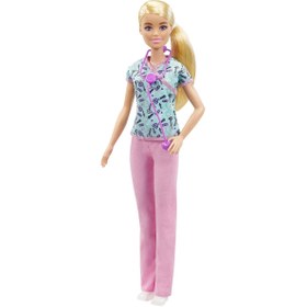 Resim Barbie Kariyer Bebekleri Hemşire GTW39 