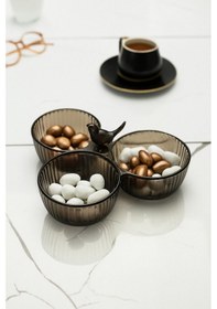 Resim Akrilik Kuşlu Çerezlik Sunumluk Şekerlik Füme Cam & Porselen Değildir Çok Renkli 