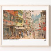Resim Hong Kong Alışveriş Sokağı, Poster 