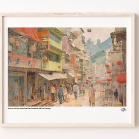 Resim Hong Kong Alışveriş Sokağı, Poster 