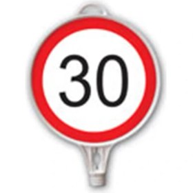 Resim İleri Trafik Yuvarlak Boş Levha Ø 28 cm 