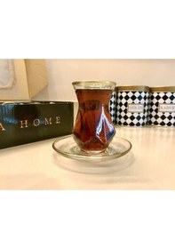 Resim Paşabahçe Resqa Gold Çay Seti Alya. Çok Renkli 