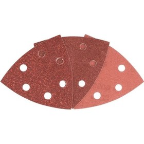 Resim Bosch Delta Zımpara Kağıdı 5'li Set 93 mm 60/120/240 Kum 6 Delik - 2609256A54 