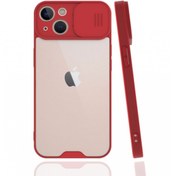 Resim LoopCase Iphone 13 Mini Kılıf Kamera Lens Korumalı Sürgülü Kızak Kenar Renkli Ultra Lüx Platin Slikon Kapak 