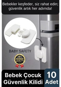 Resim Özel Üretim Buzdolabı Çekmece Dolap Pencere Sabitleyici 10 Adet Çocuk Bebek Koruyucu Güvenlik Kilidi Çok Renkli 