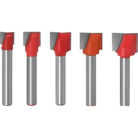 Resim Bilgisayar Gravür Makine Alet Ağaç Işleme Freze Kesici Alt Temizleme Frezeleme Ahşap Kesme Makinesi 5 Parçalı Set A (Yurt Dışından) 