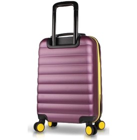 Resim My Valice Colors Abs Küçük Kabin Boy Mürdüm Valiz Mürdüm 