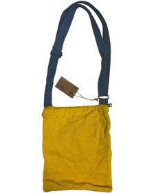 Resim Vintage Renkli Etnik Salaş Küçük Boy Plaj Günlük Kadın Kol Omuz Çantası 24cm X 29cm Sarı - Yeşil 