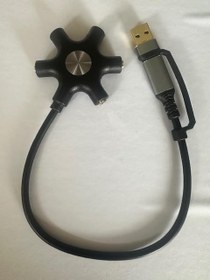 Resim 5 çıkışlı usb ses kartı 5 port usb ses kartı 