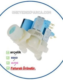 Resim Arçelik 8124 HSYE Çamaşır Makinesi Su Giriş Vanası (3'lü Ventil) 