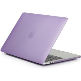 Resim Arabulalaca Apple Uyumlu MacBook Pro 13.3'' A 1502 - A 1425 Kılıf Mat Doku Hardcase Kapak Lila 