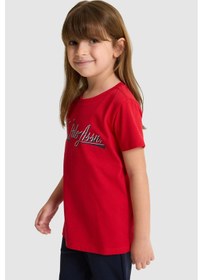 Resim U.s. Polo Assn. Kız Çocuk Kırmızı Tişört 50325697-vr171 Basıc Kırmızı 