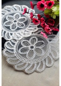 Resim 6 Adet Astrea Krem Bardak Altlığı & Kokteyl Peçetesi 