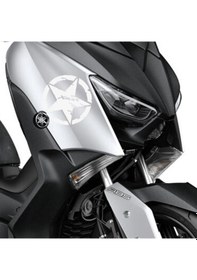 Resim Deeb Army Yamaha Xmax Yıldız Sticker Etiket Mat Beyaz 2 Adet 