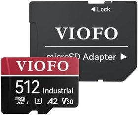 Resim Viofo High Endurance 512GB Class 10 A2 V30 100MB/s Okuma 90MB/s Yazma Micro SD Hafıza Kartı 