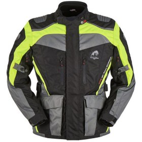 Resim Furygan Apalaches 4 Mevsim Motosiklet Montu Siyah Neon Sarı 