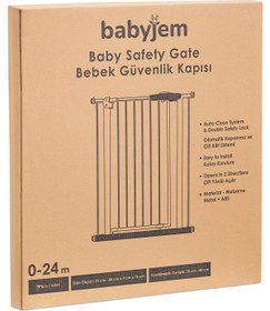 Resim Babyjem Güvenlik Kapısı - Gri - Antrasit / Standart 