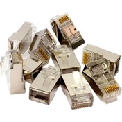 Resim Metal RJ45 Cat6 Metal Uç 8p/8c 100LÜ Paket 