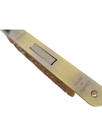 Resim Azm Dooraks Rulmanlı Oval Oda Kilidi Antik Sarı 40 mm 