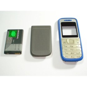 Resim Kotenartt Nokia 1200 Kapak ve Tuş Takımı + Bl-5c Batarya 