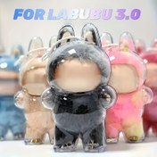 Resim 1/2/3 adet Toz Geçirmez Şeffaf Toplama Koruma Kutusu, for Labubu, Bebek Süslemesi Hediye Depolama Kutusu ile Sevimli Kulaklıksız, Taşınması Kolay, Noel Cadılar Bayramı Hediyeleri için İdeal (Bebeğin Dahil Olduğu) 