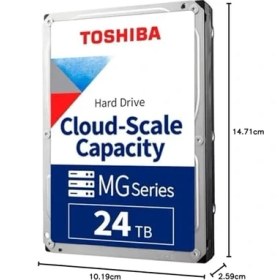 Resim MG11 24TB Güvenlik ve Gözetim HDD 7200RPM, 1024MB Cache Sata-3 6.0gb/sn Surveillance HDD (MG11ACA24TE) 