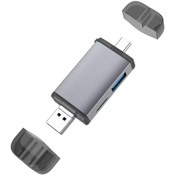 Resim TahTicMer Sd Kart Okuyucu 4 In 1 Typce-c Usb C Usb 3.0 Otg Hafıza Kartı Adaptörü Tf Sd Micro Sd 