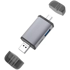 Resim TahTicMer Sd Kart Okuyucu 4 In 1 Typce-c Usb C Usb 3.0 Otg Hafıza Kartı Adaptörü Tf Sd Micro Sd 