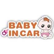 Resim Sones 10 Adet Arabada Bir Bebek Var Çıkartmalar Uyarı Çıkartmaları Stil: Ct203 Bebek J Kız Manyetik Çıkartmalar 