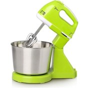 Resim Taşınabilir Blender Elektrikli Hamur Kek Karıştırıcı Makine - Yeşil Diğer 