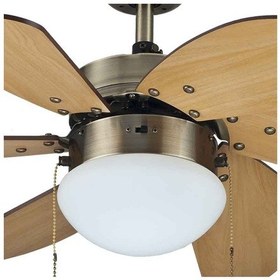 Resim Kaşkar L36009/2 Aydınlatmalı Antik Tavan Vantilatörü 