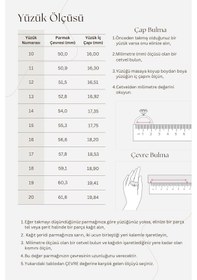Resim Turkuaz Taşlı Rose Minimal Tamtur Gümüş Yüzük 