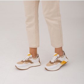 Resim Tamer Tanca Bej - Kadın Vegan Sneakers & Spor Ayakkabı 804 6161 Bn Ayk Y22 