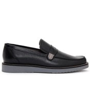 Resim Erkek Siyah Deri Casual Loafer Derimod