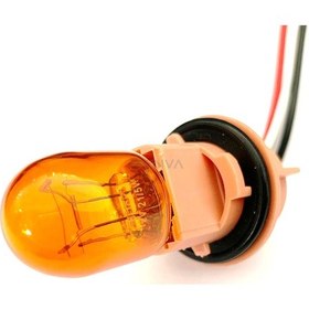 Resim T20 Dipsiz Ampul Ve Soket 3 Kablolu 12V 21 5W 