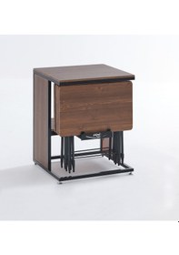 Resim Dresuar Kahvrengi Servis Sehpası 