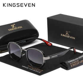 Resim KINGSEVEN Unisex Alaşımlı Yuvarlak Çerçeve Gözlük - Metalik Detaylı Şık Günlük Kullanım, Fotoğrafçılık ve Partiler İçin İdeal, Kılıf ve Mikrofiber Bez Dahil, Sevgililer Günü Hediyesi, Moda Aksesuarı, Trendy Çerçeveler, Hafif Tasarım, Dekoratif Çerçeveler, Moda Tutkunları 