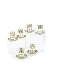 Resim Çay Bardağı Çay Seti Çay Takımı Çini Desen 6 Kişilik Çay Seti 