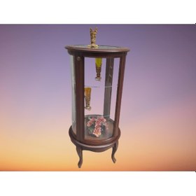 Resim Bengimobilya Gümüşlük Yuvarlak Model 120 Cm Parlak Ceviz Kayın Lükens Aslan Ay (482399574) 