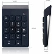 Resim Platoon Kablosuz Numeric Keypad-Numpad-Usb Kablolu Keypad 18 Tuş Numped 